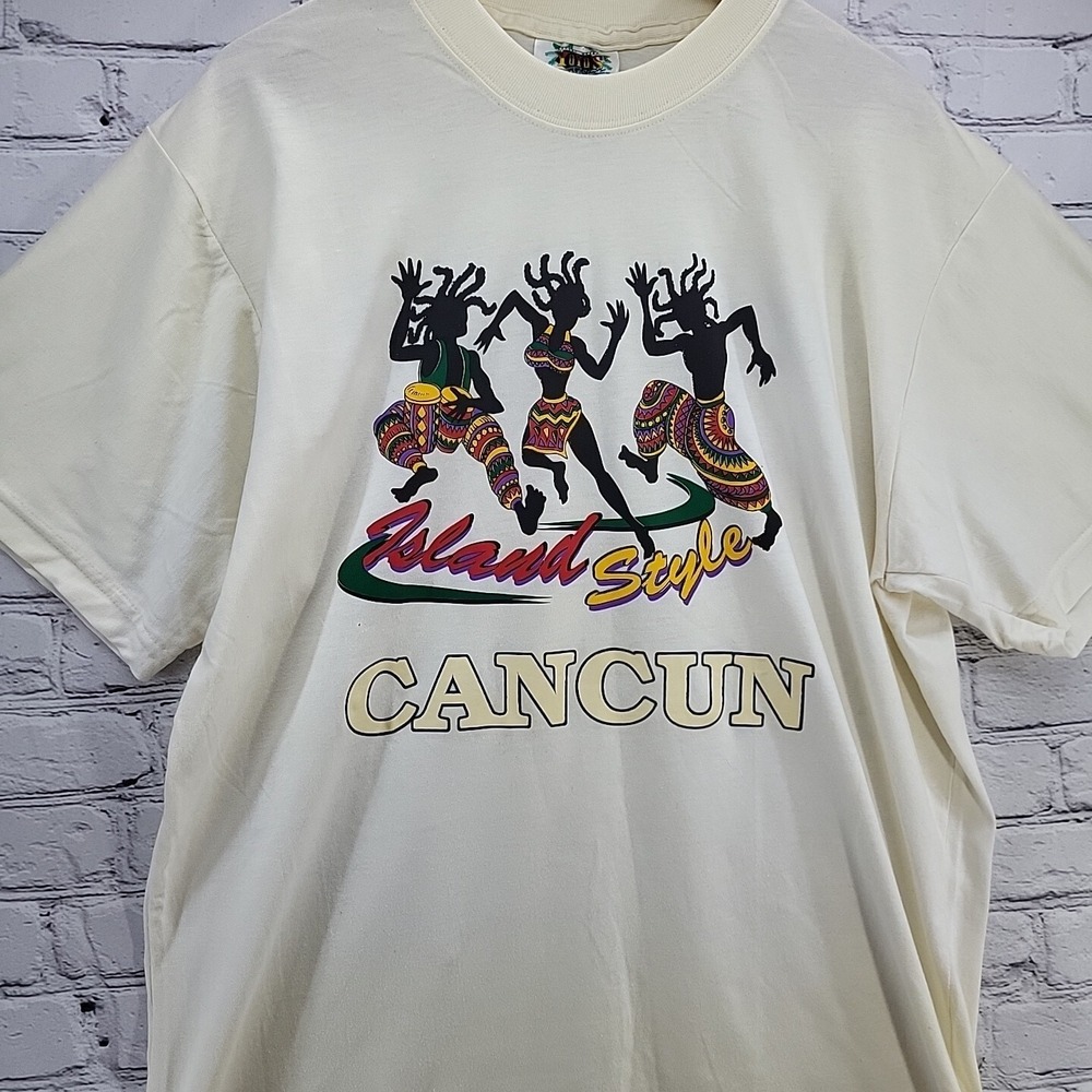 Yoyos Beach T-Shirt Mens‎ XXL Island Style Cancun Tee